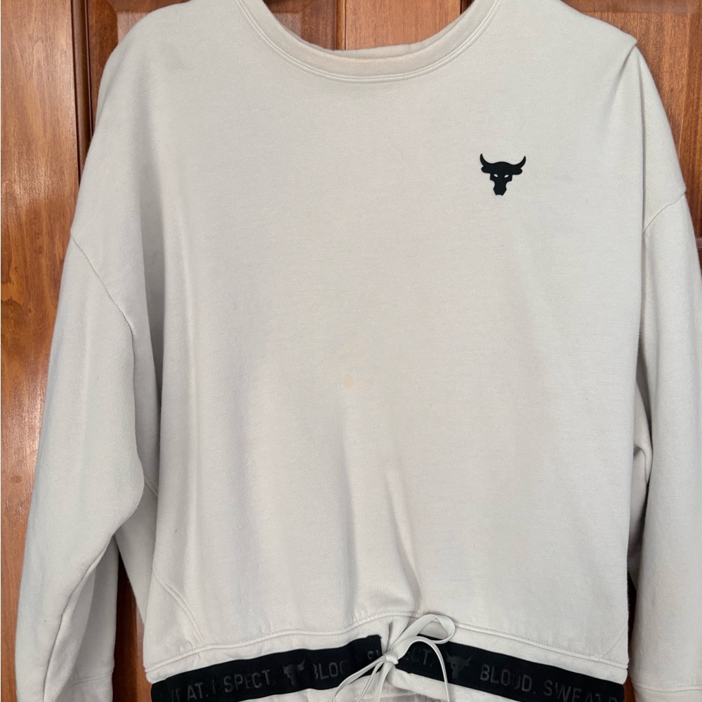 Under Armour Cream Loose Fit Sweatshirt